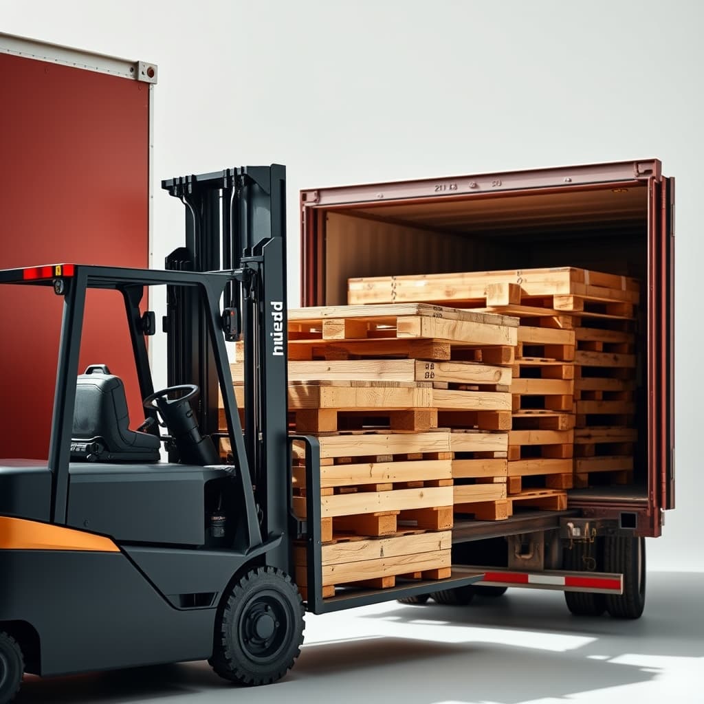 Forklift ile palet yükleme ve sevkiyat